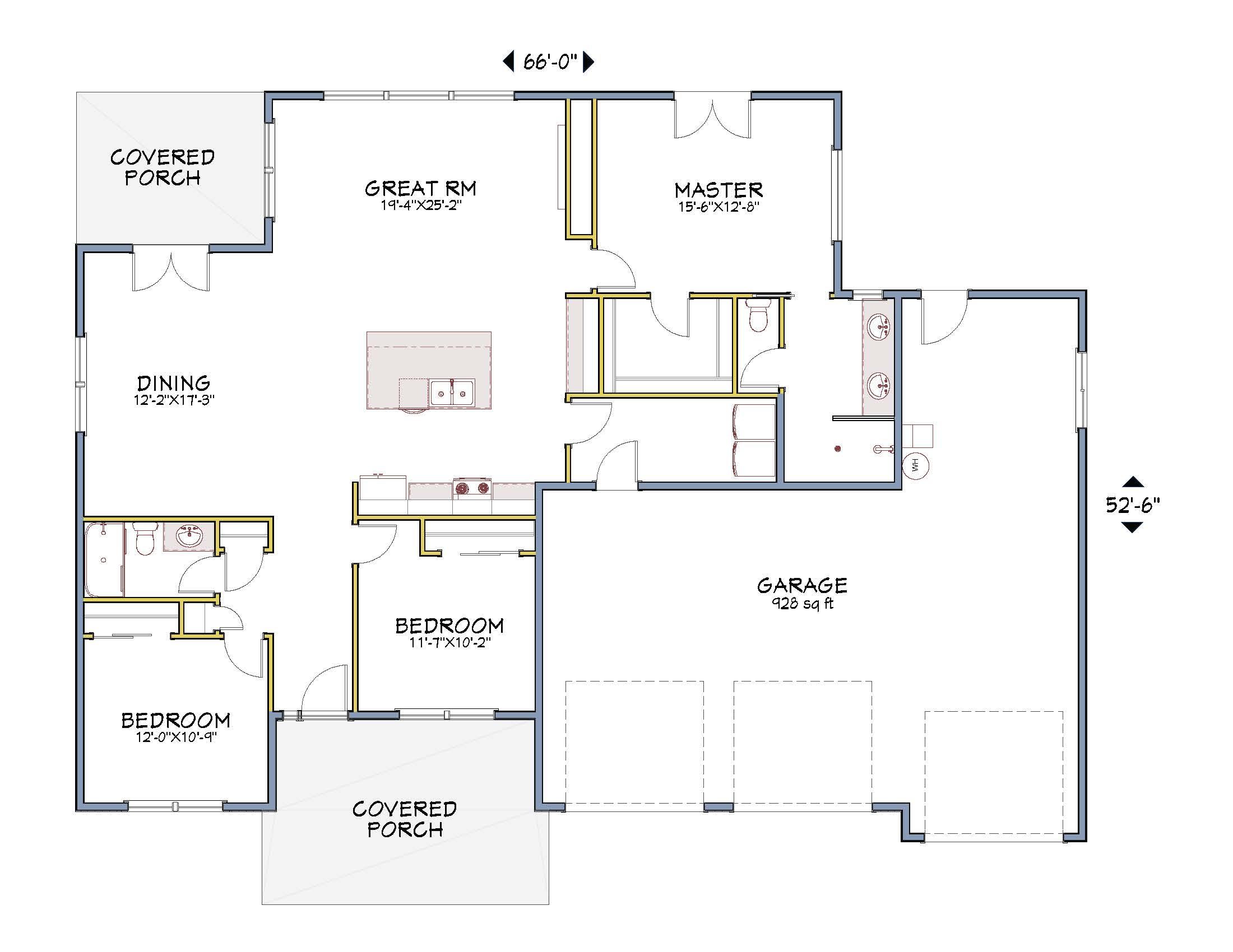 Floor plan of modern home by Design NW