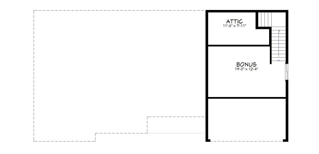 2nd floor plan view of a custom home from Design NW