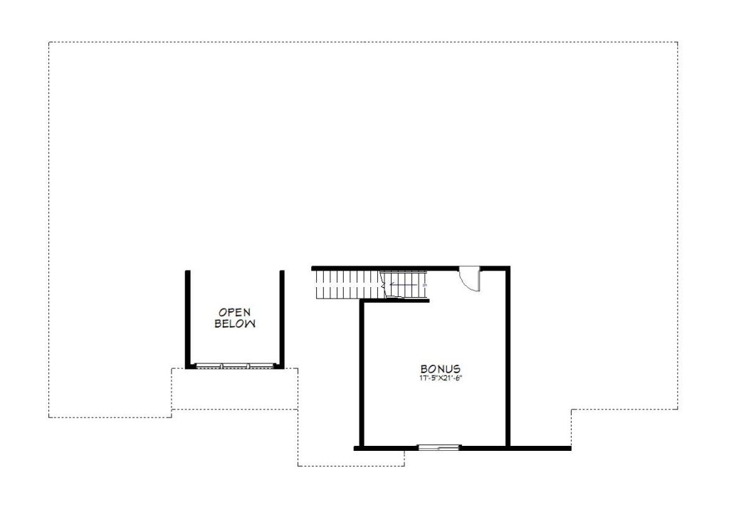 2nd floor plan view of a custom home from Design NW