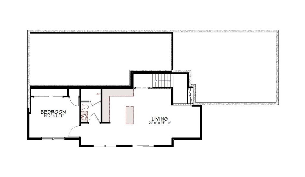 1st floor plan view of a custom home from Design NW