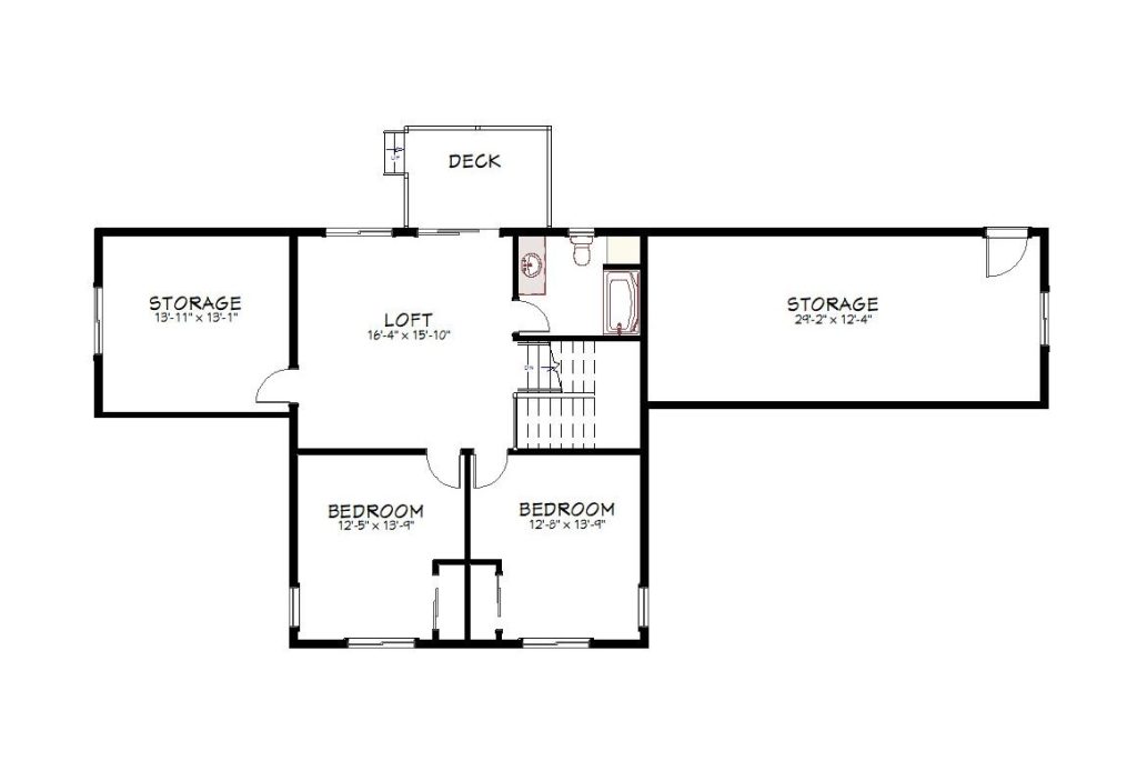 3rd floor plan view of a custom home from Design NW