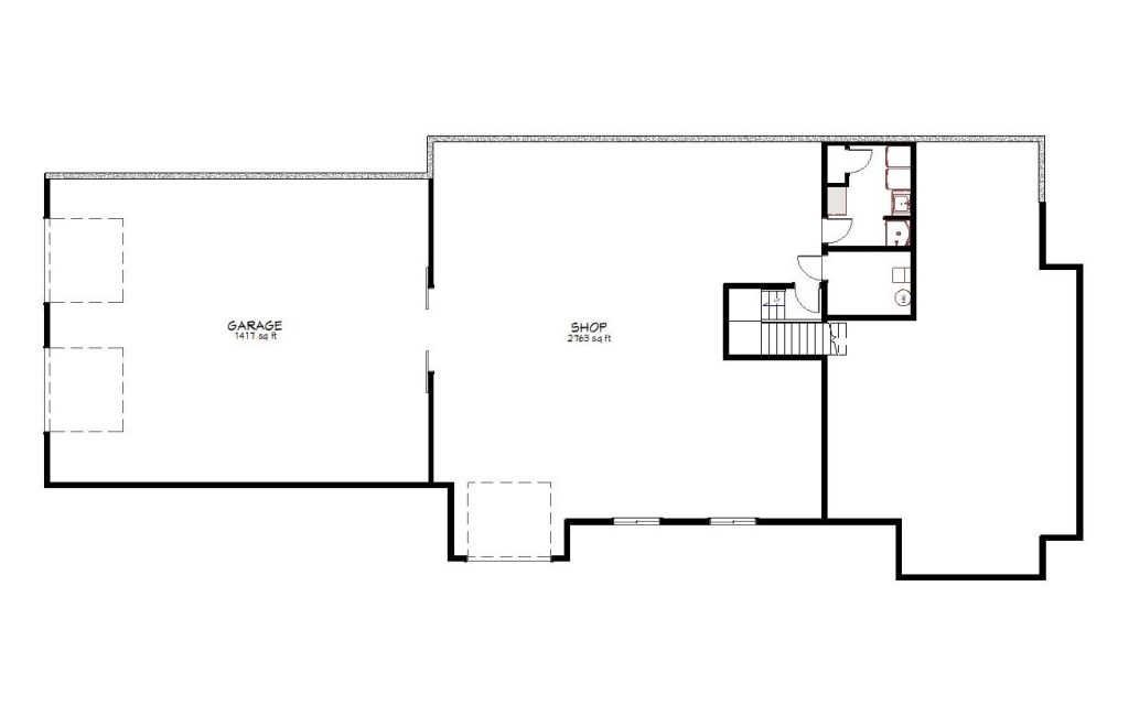 1st floor plan view of a custom home from Design NW