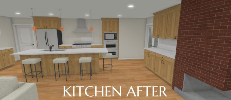 Kitchen view after a remodel from Design NW